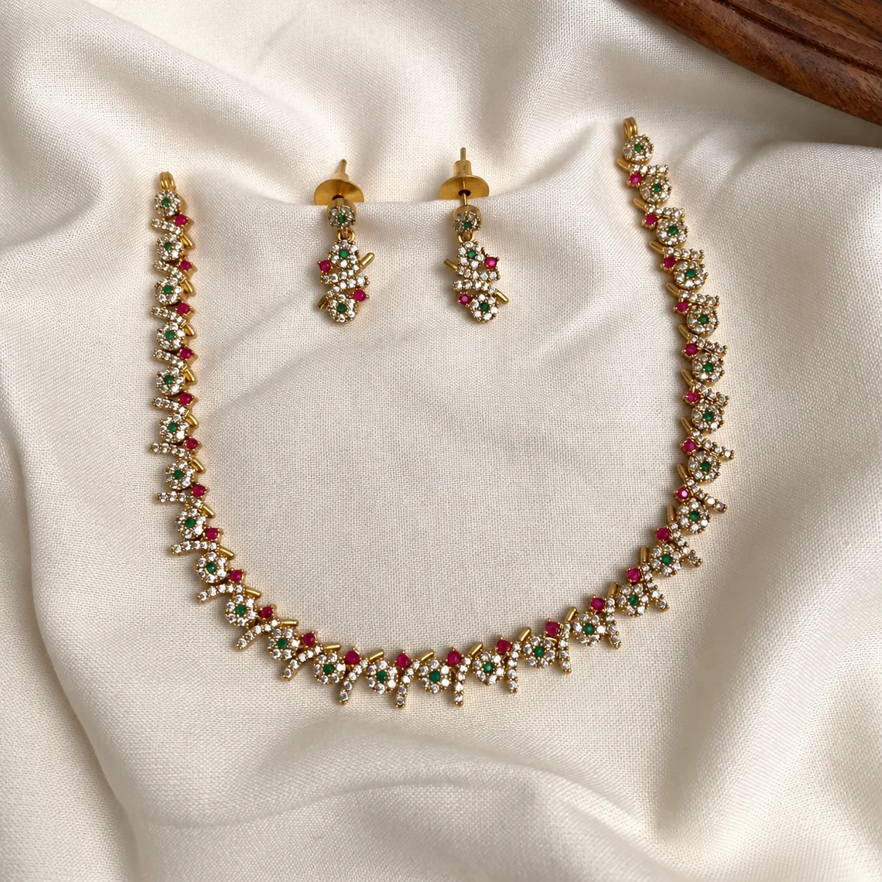 Premium designer necklace set - Handcrafted Jewellery by Gleaming Glitz