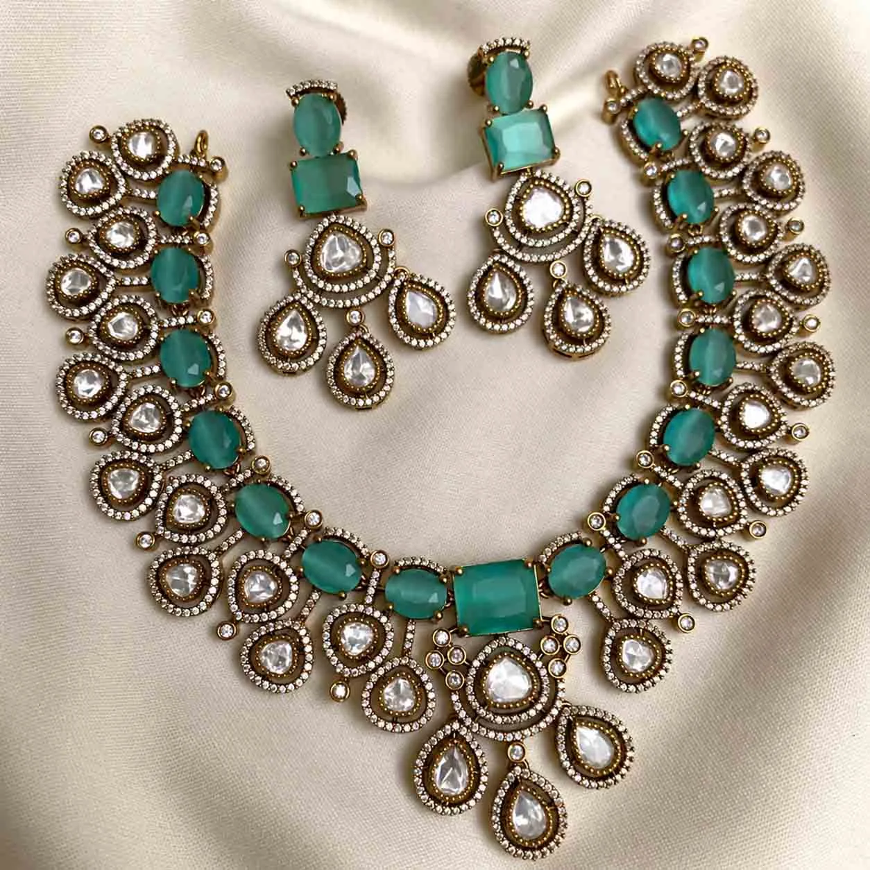 Mint Blue Exclusive Mozonight Jewellery - Handcrafted Jewellery by Gleaming Glitz