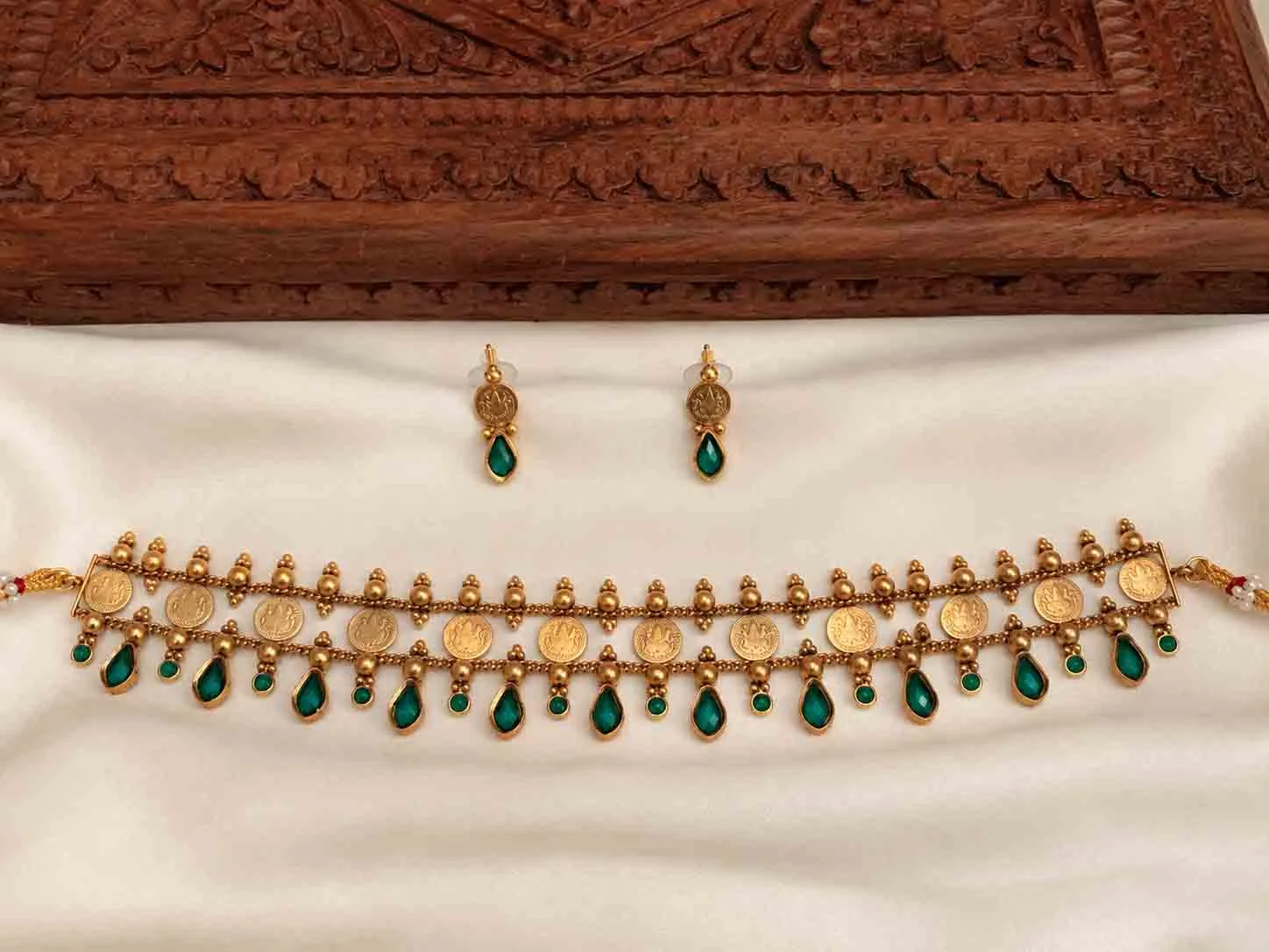 Traditional Kereal pallaka Choker - Handcrafted Jewellery by Gleaming Glitz