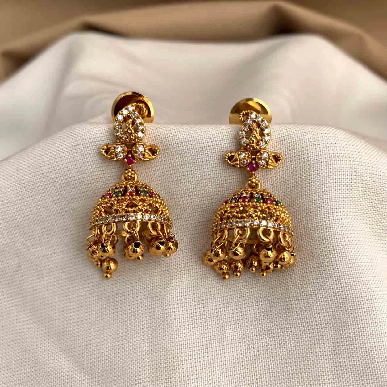 Temple Jumka with AD work - Jumka by Gleaming Glitz