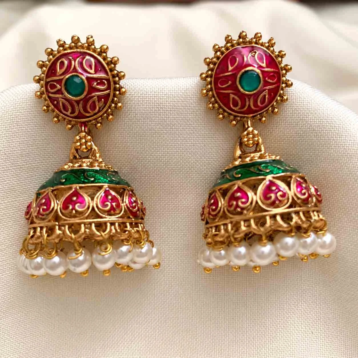 Meenakari Jumka - Jumka by Gleaming Glitz